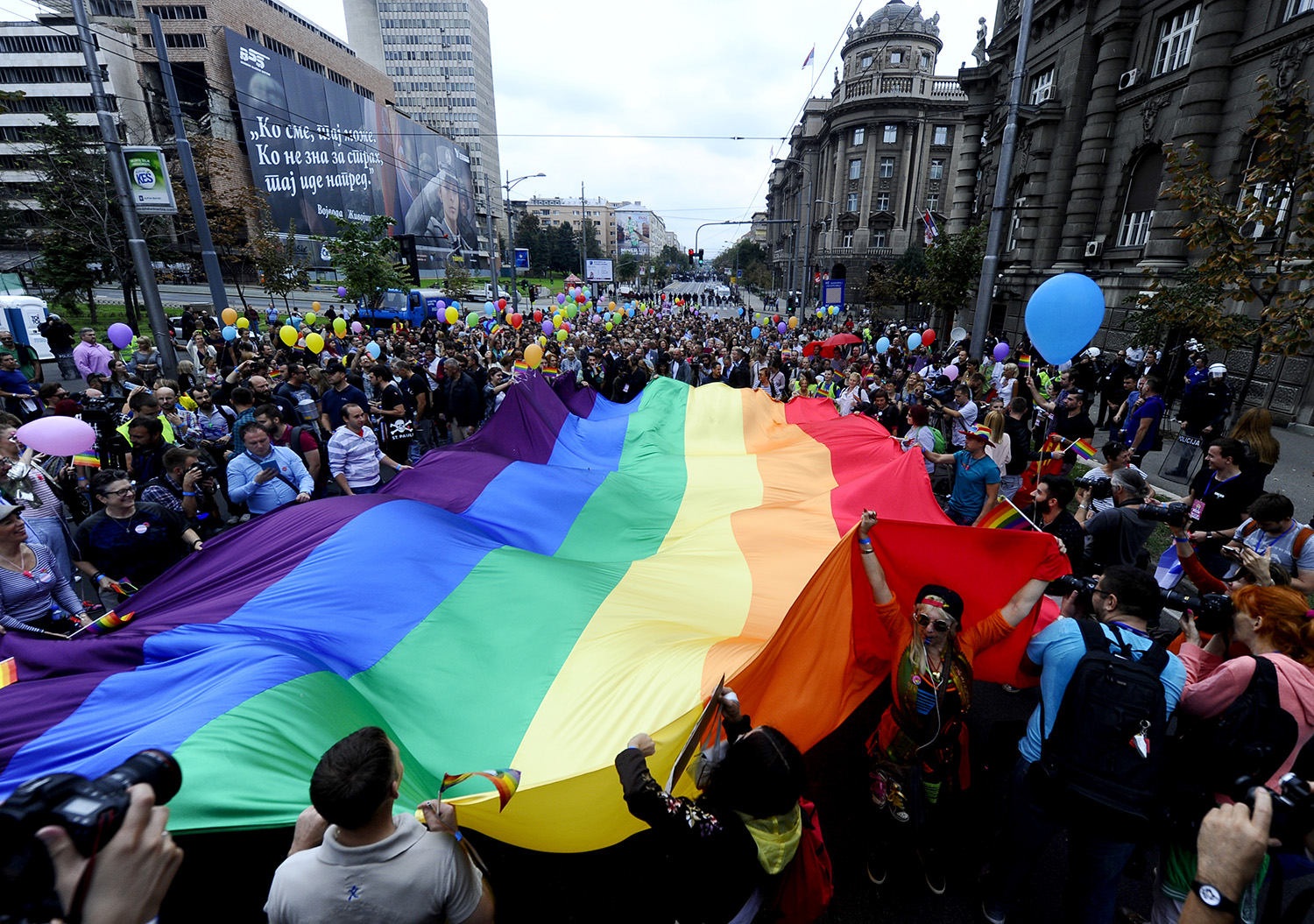 Ausgelassene Stimmung, Foto: Belgrade Pride 2015